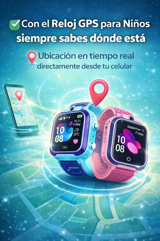 KidTrack – Reloj GPS Inteligente – Seguridad real para tus hijos. Tranquilidad total para ti.